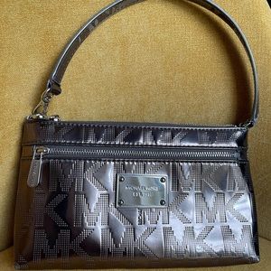 MK - Metallic Wristlet Purse